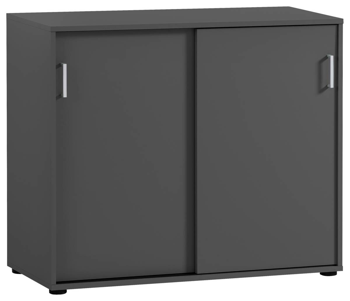 Schiebetürenschrank Niels anthrazit B/H/T: ca. 100x83,6x41 cm