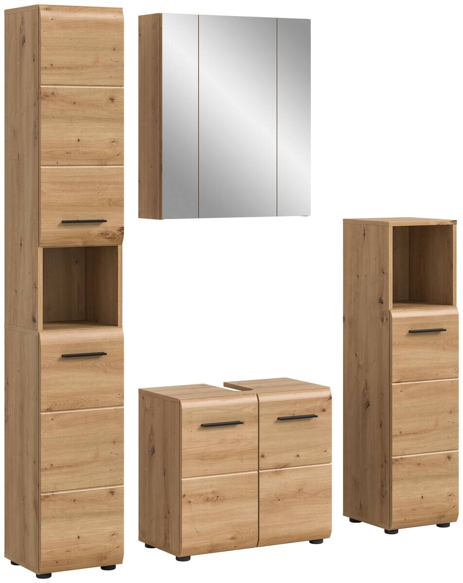 Badezimmer-Set Ice Artisan Oak Nachbildung B/H/T: ca. 150x185x30 cm