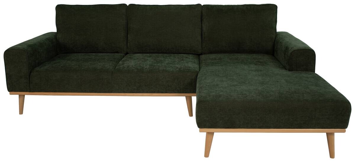 Ecksofa grün Microfaser B/H/T: ca. 259x90x191 cm