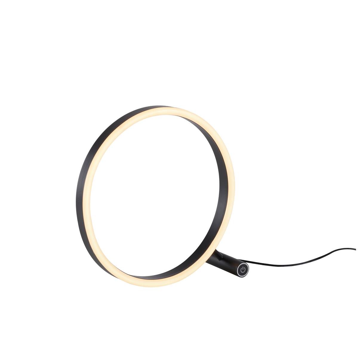 Just Light LED-Touch-Tischleuchte RITUS 15390-13 weiß anthrazit Metall B/H/T: ca. 30x30x10 cm 1 Brennstellen