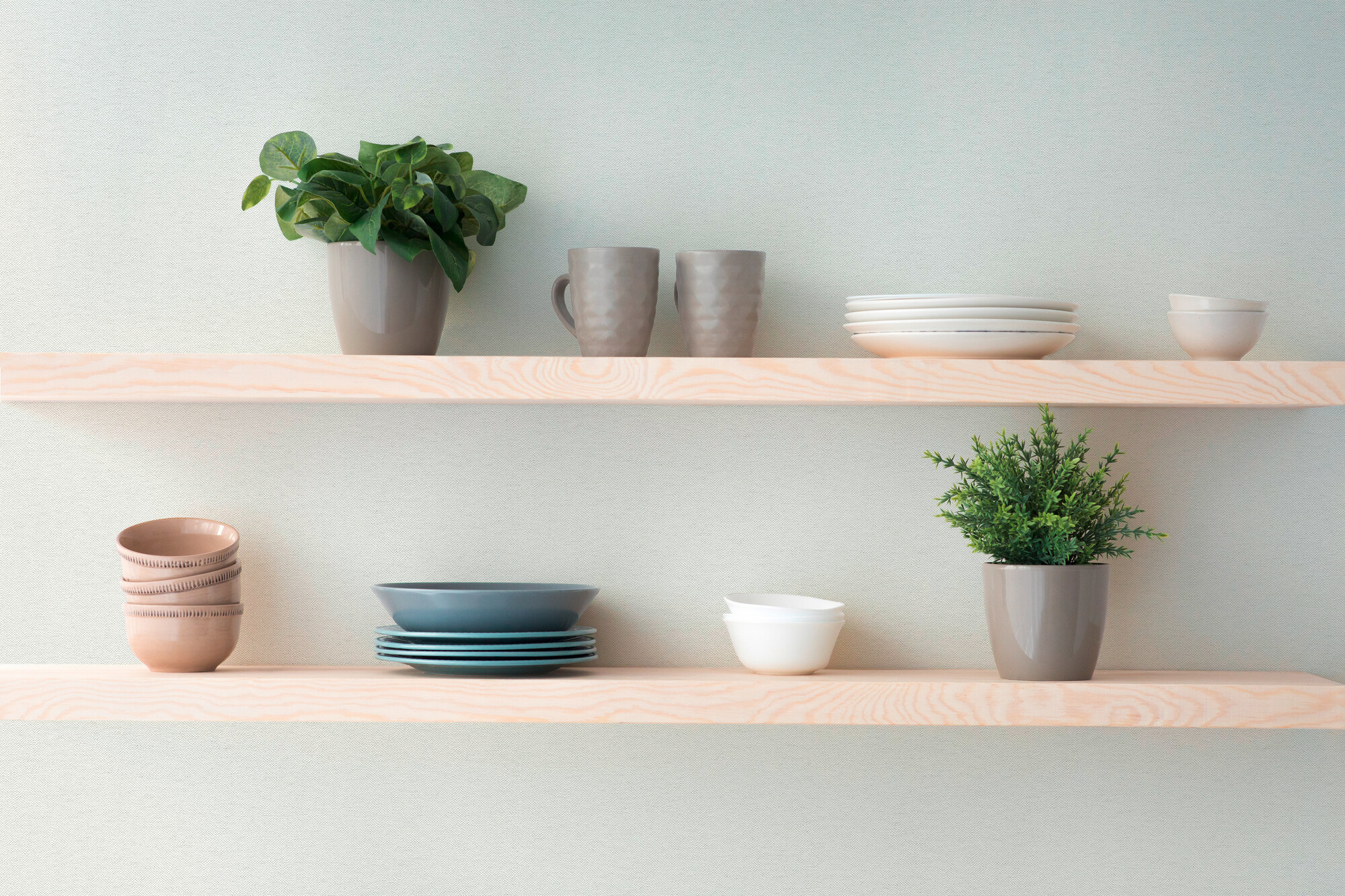 A.S.Creation Vliestapete weiß blau grün B/H/D: ca. 53x1005x9,3 cm