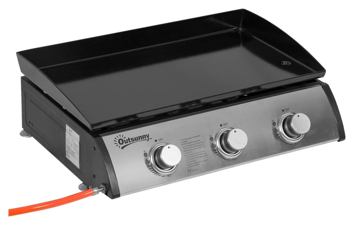 Outsunny Gasgrill Metall B/H/L: ca. 48x21x63 cm