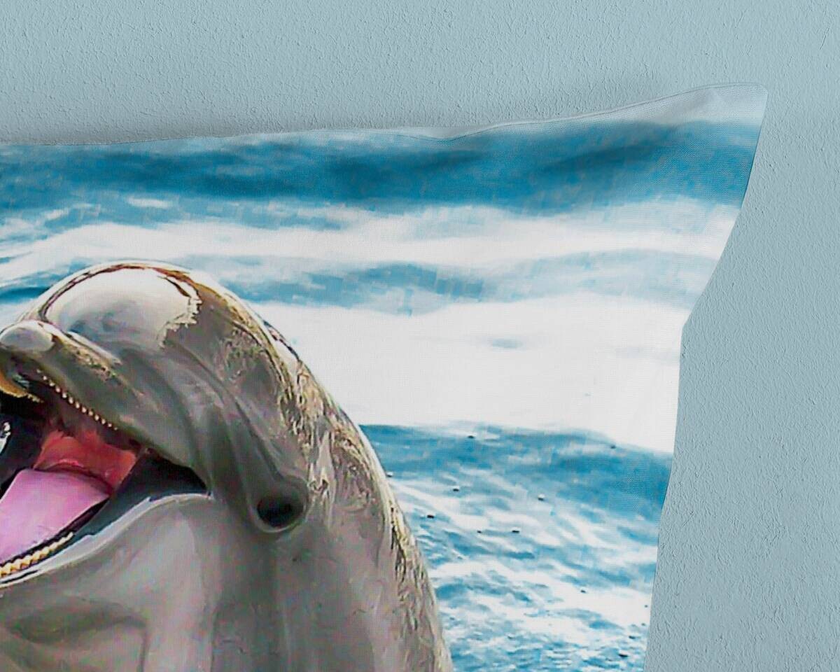 Baumwoll Bettwäsche Jump blau Baumwolle B/L: ca. 135x200 cm