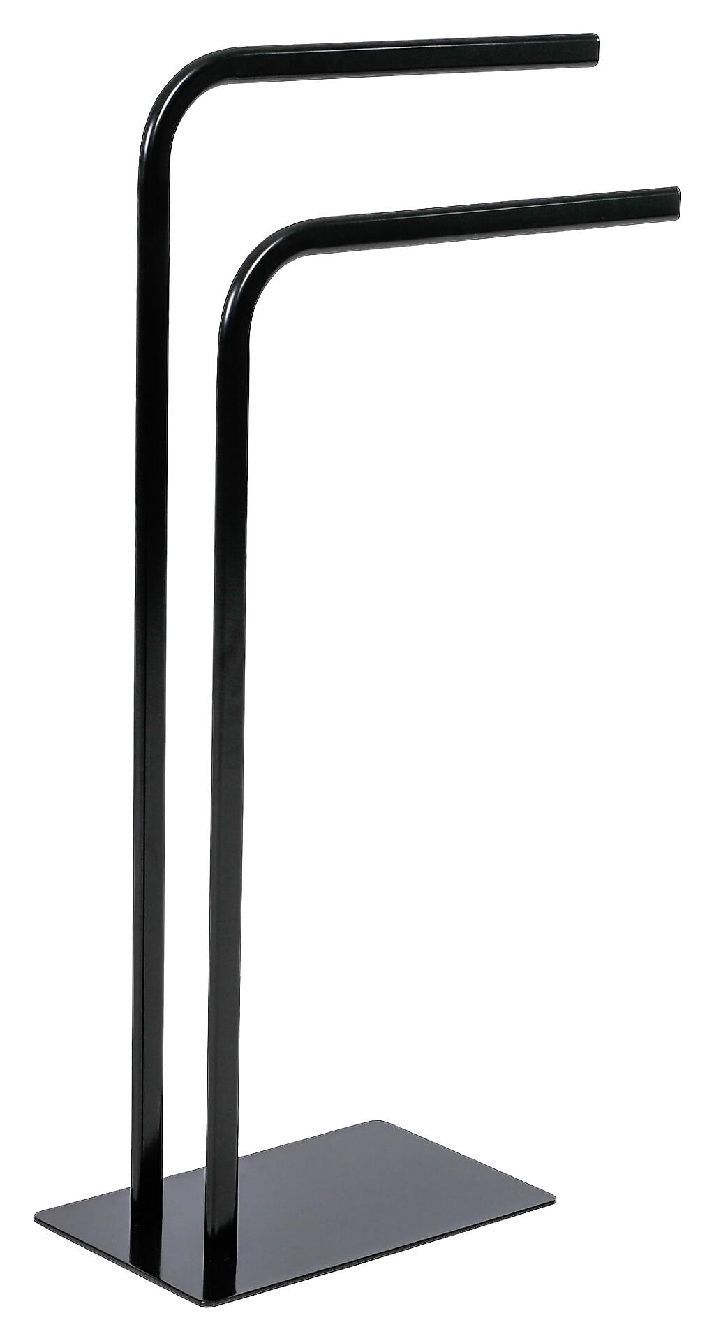 Axentia Handtuchständer schwarz Metall