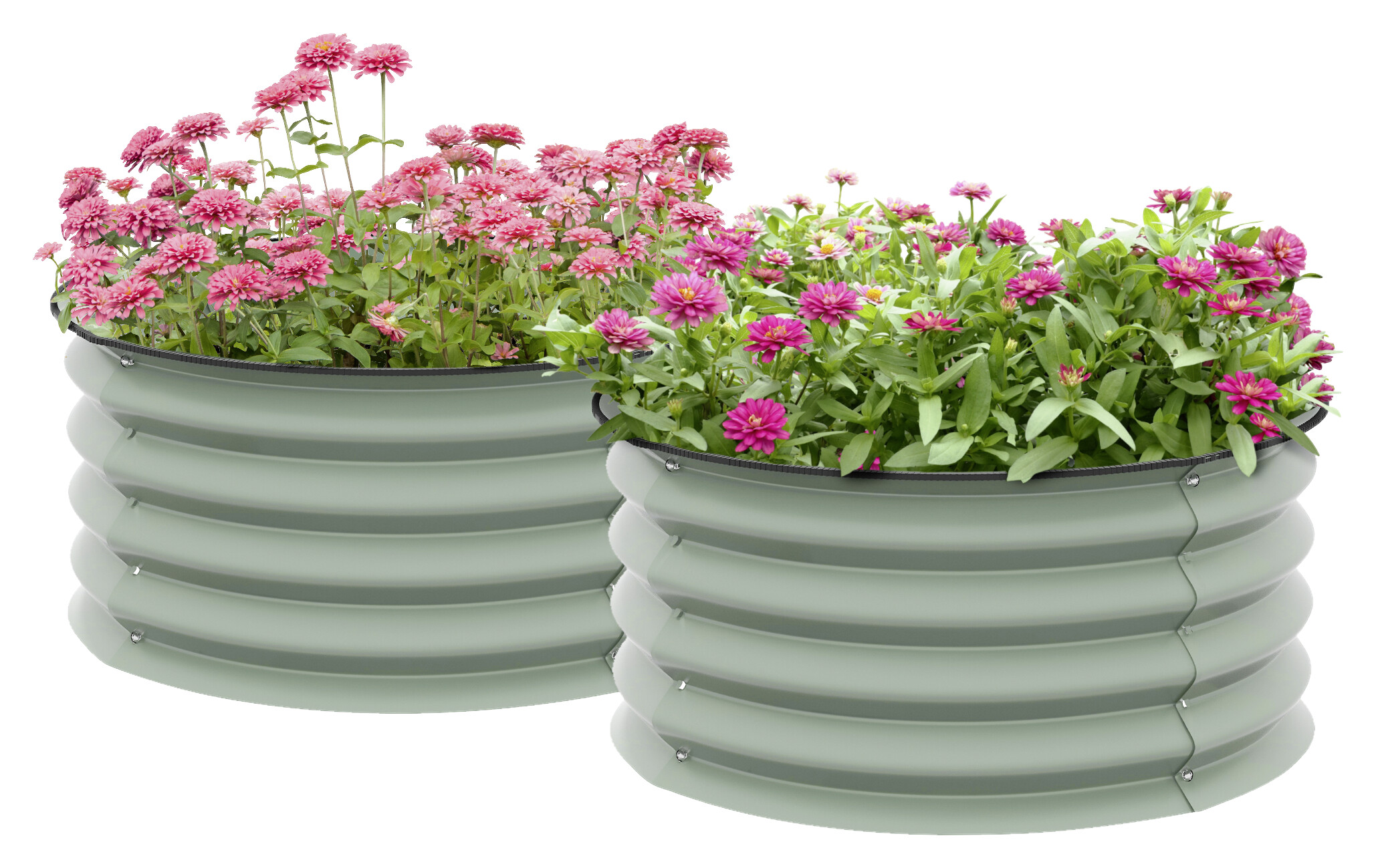 Outsunny Hochbeet-Set grün Stahl B/H/L: ca. 60x30x60 cm