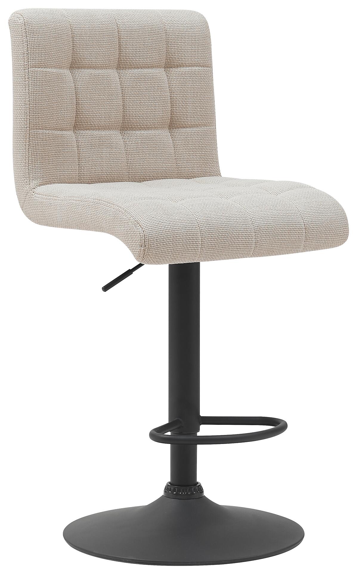 Barhocker Erika beige Microfaser Webstoff B/T: ca. 47x57 cm Barhocker Erika beige Microfaser Webstoff B/T: ca. 47x57 cm