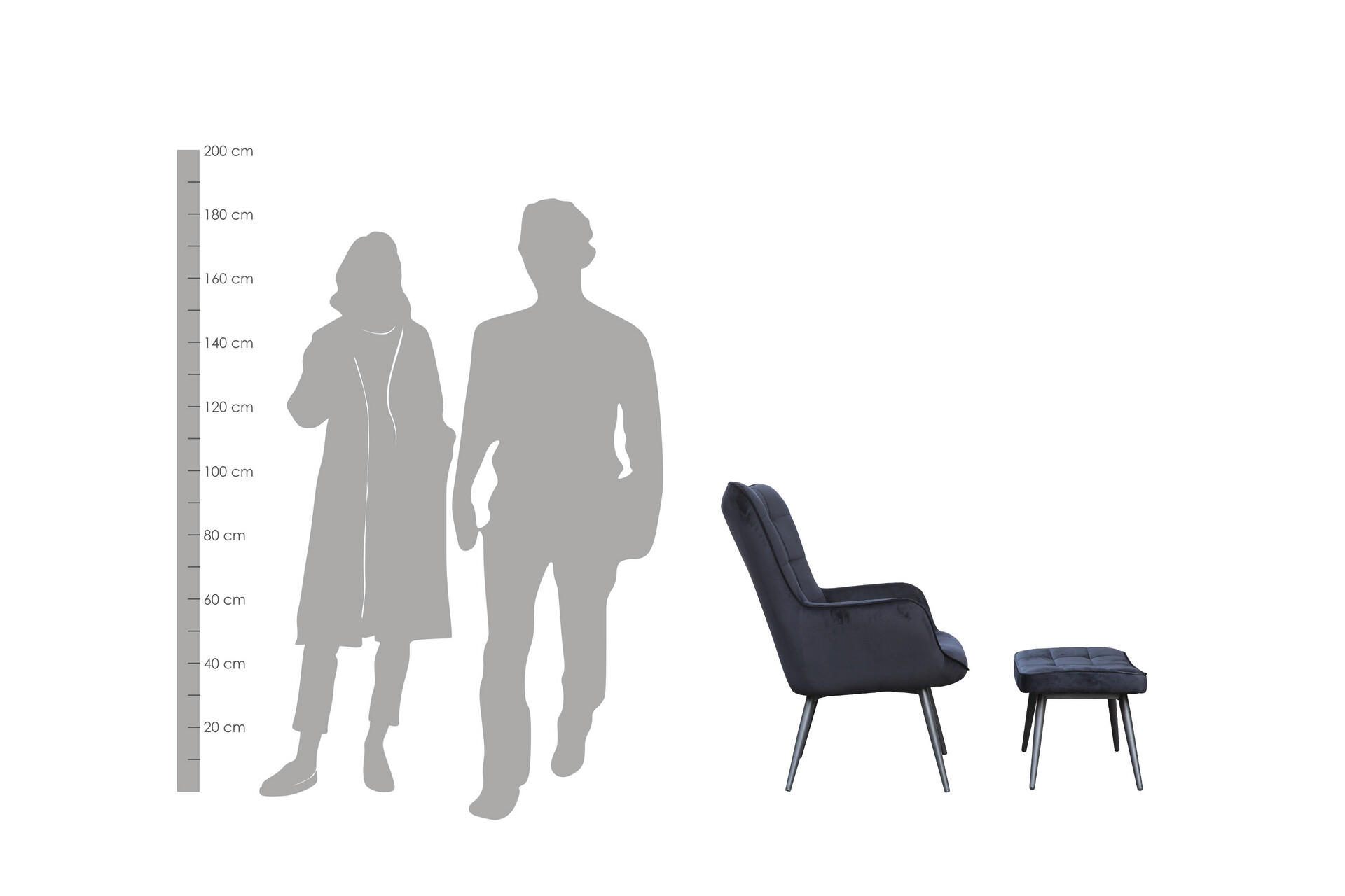 byLIVING Sessel UTA sand natur Stoff Metall B/H/T: ca. 72x97x80 cm