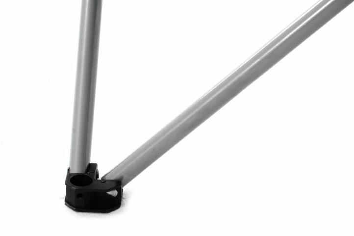 VCM Campingstuhl grau Stahlrohr B/H/L: ca. 47x47x90 cm