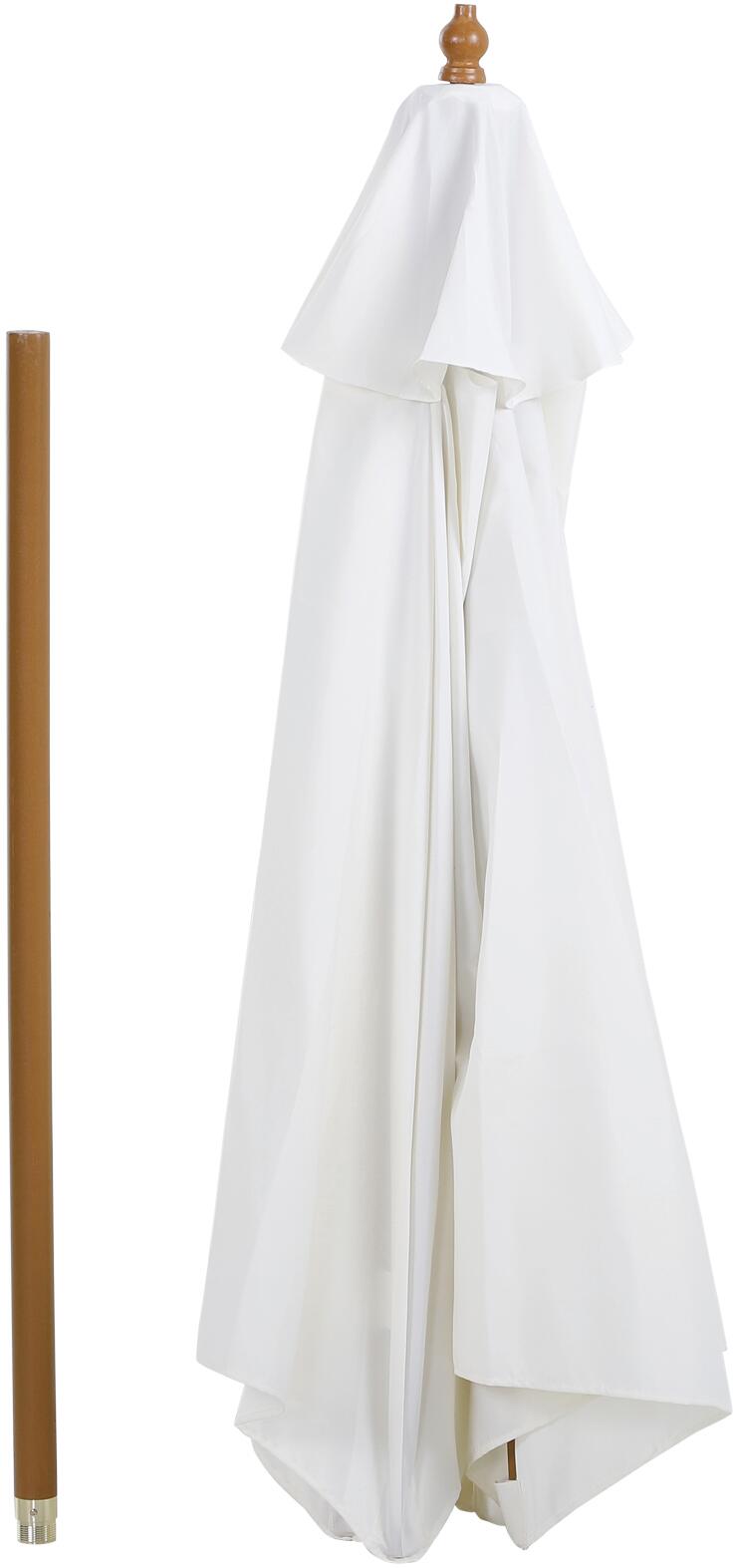 Outsunny Sonnenschirm creme Bambus H/D: ca. 230x250 cm