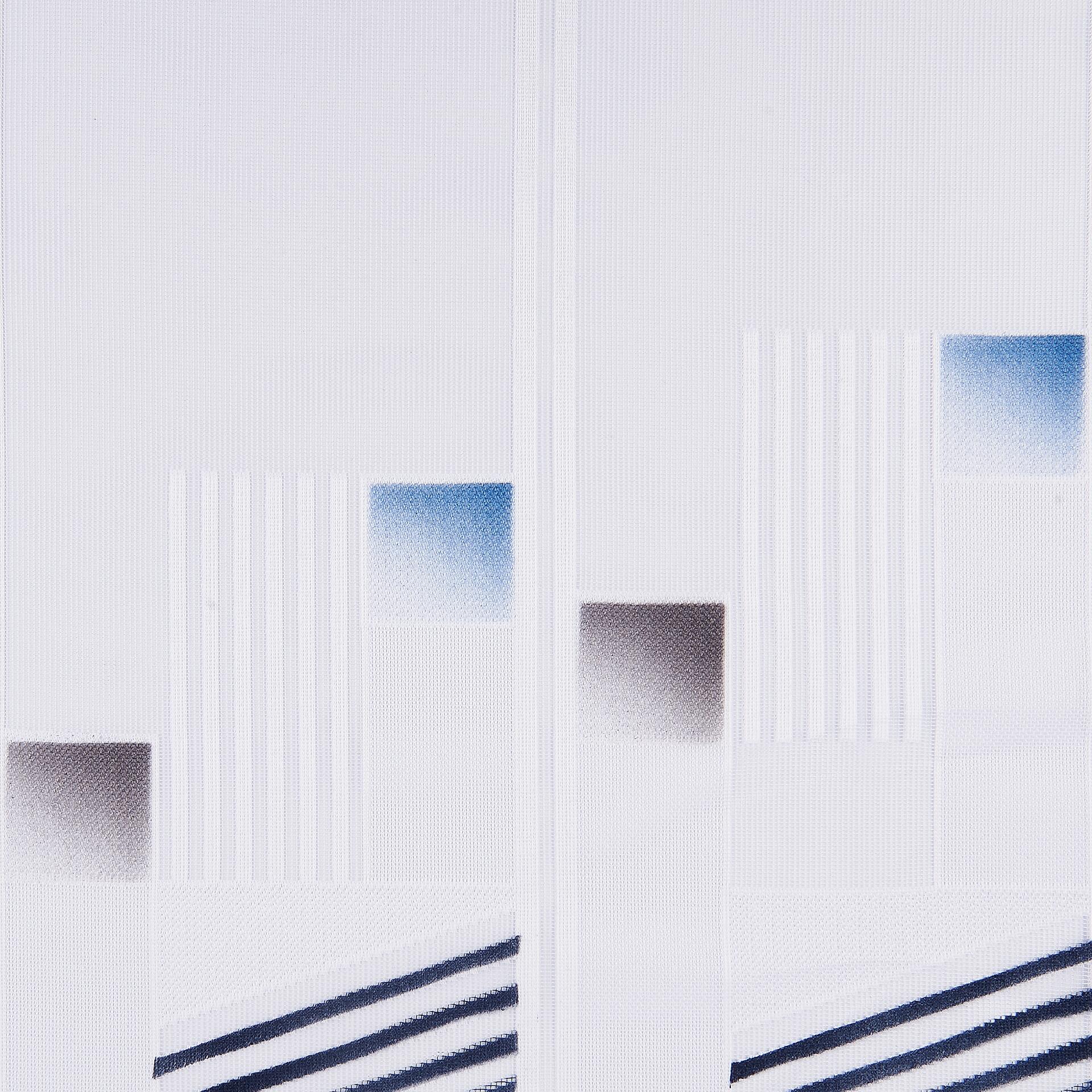 Scheibengardinen-Meterware blau H: ca. 60 cm