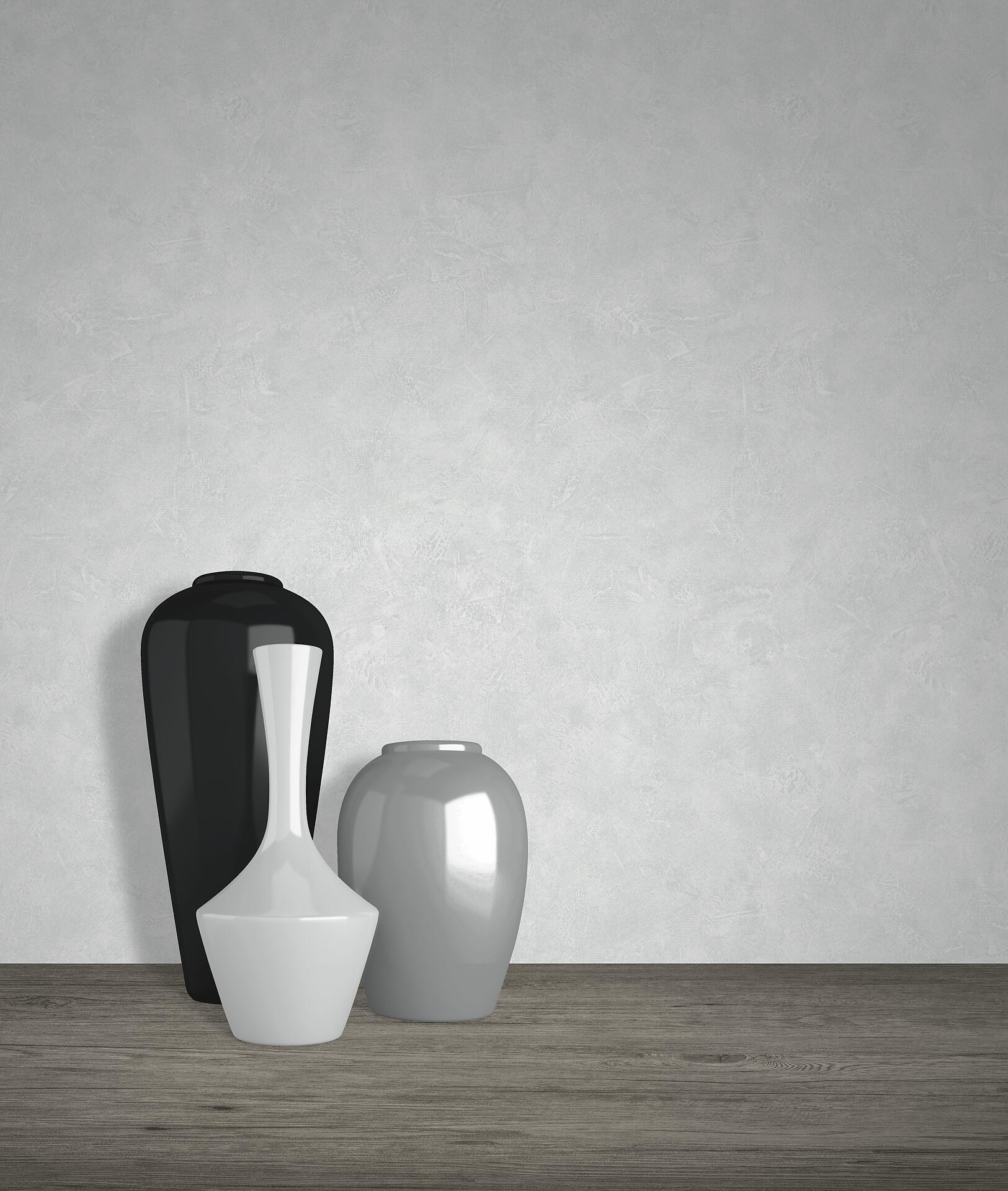 Papiertapete Struktur grau B/L: ca. 53x1005 cm