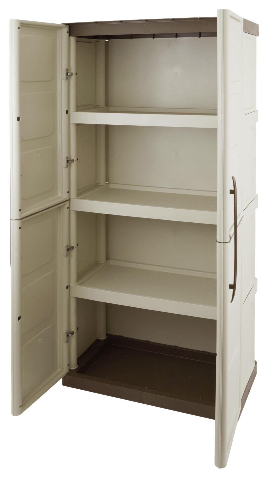 ArtPlast Kunststoffschrank Steel hoch beige Kunststoff B/H/T: ca. 70x165x39,5 cm