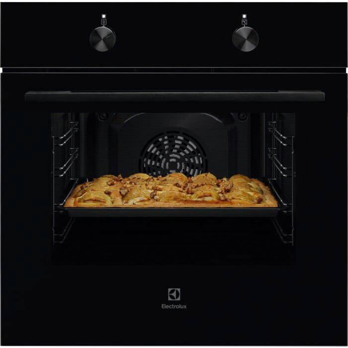 Electrolux Einbaubackofenset ELXB1K schwarz B/H/T: ca. 59,4x59x56 cm