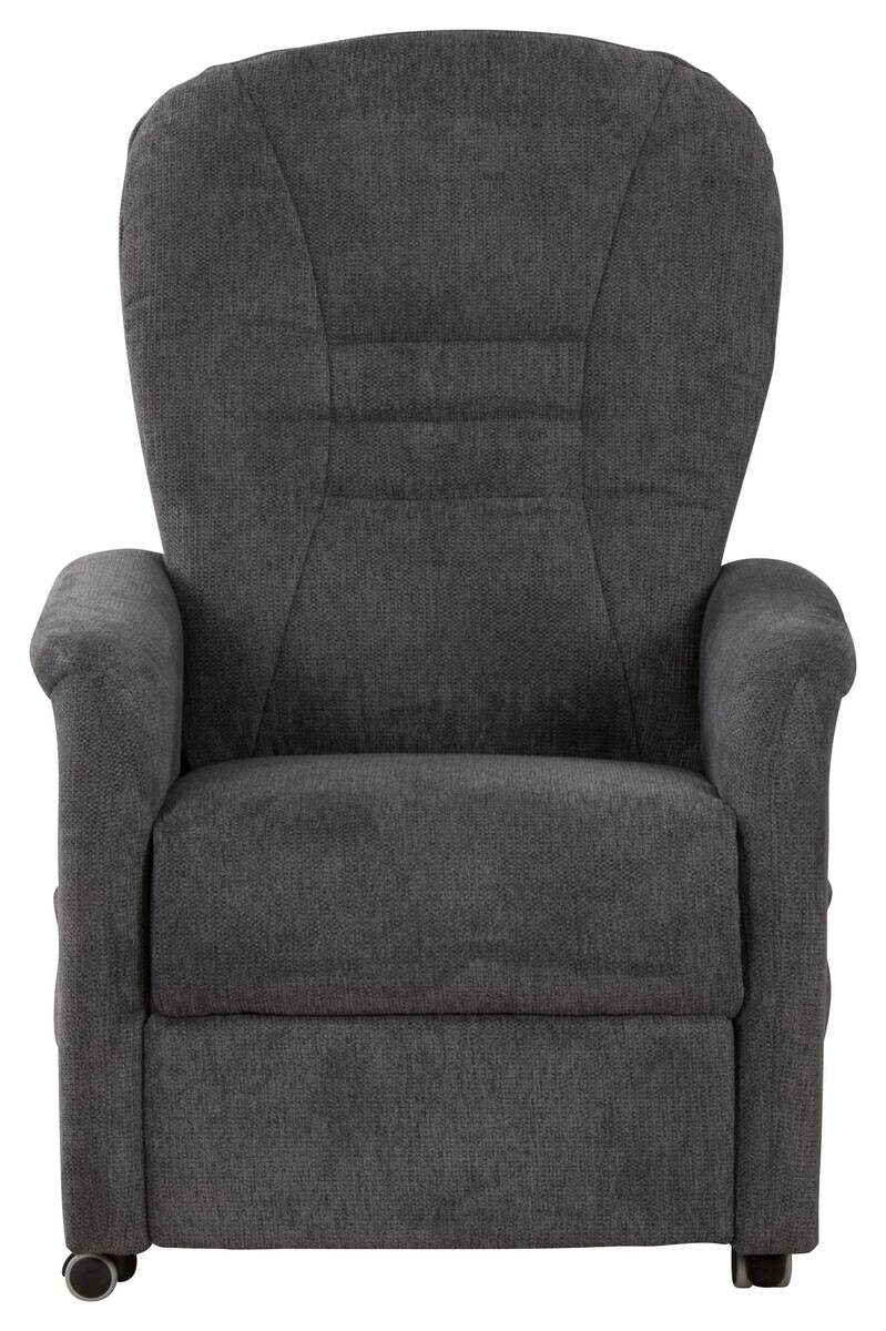 TV-Sessel Uno dunkelgrau Microfaser B/H/T: ca. 78x114x88 cm