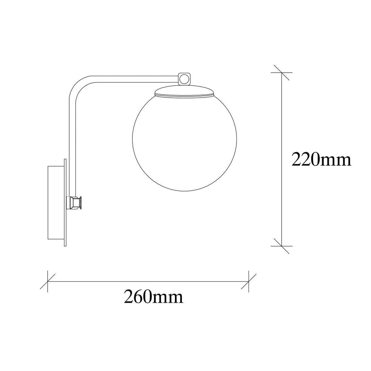 Opviq Wandleuchte Daisy gold Metall Glas B/H/T/L: ca. 26x22x26x15 cm E27 1 Brennstellen