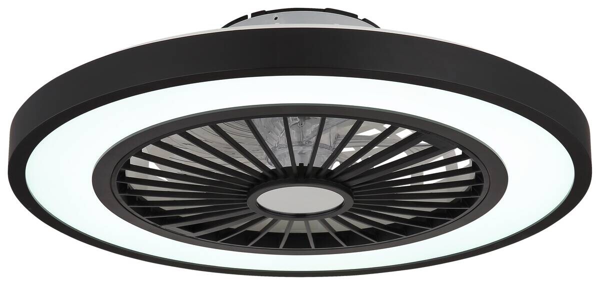 GLOBO Deckenventilator mattschwarz Opal H/D: ca. 15,9x54 cm max. 45 W