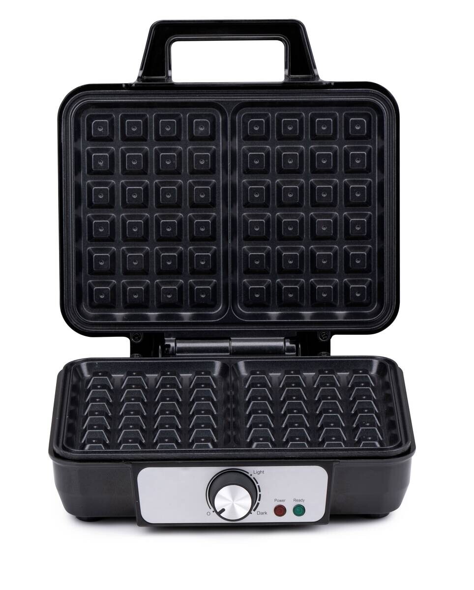 alpina Waffelautomat schwarz Alu B/H/L: ca. 24x10x24 cm