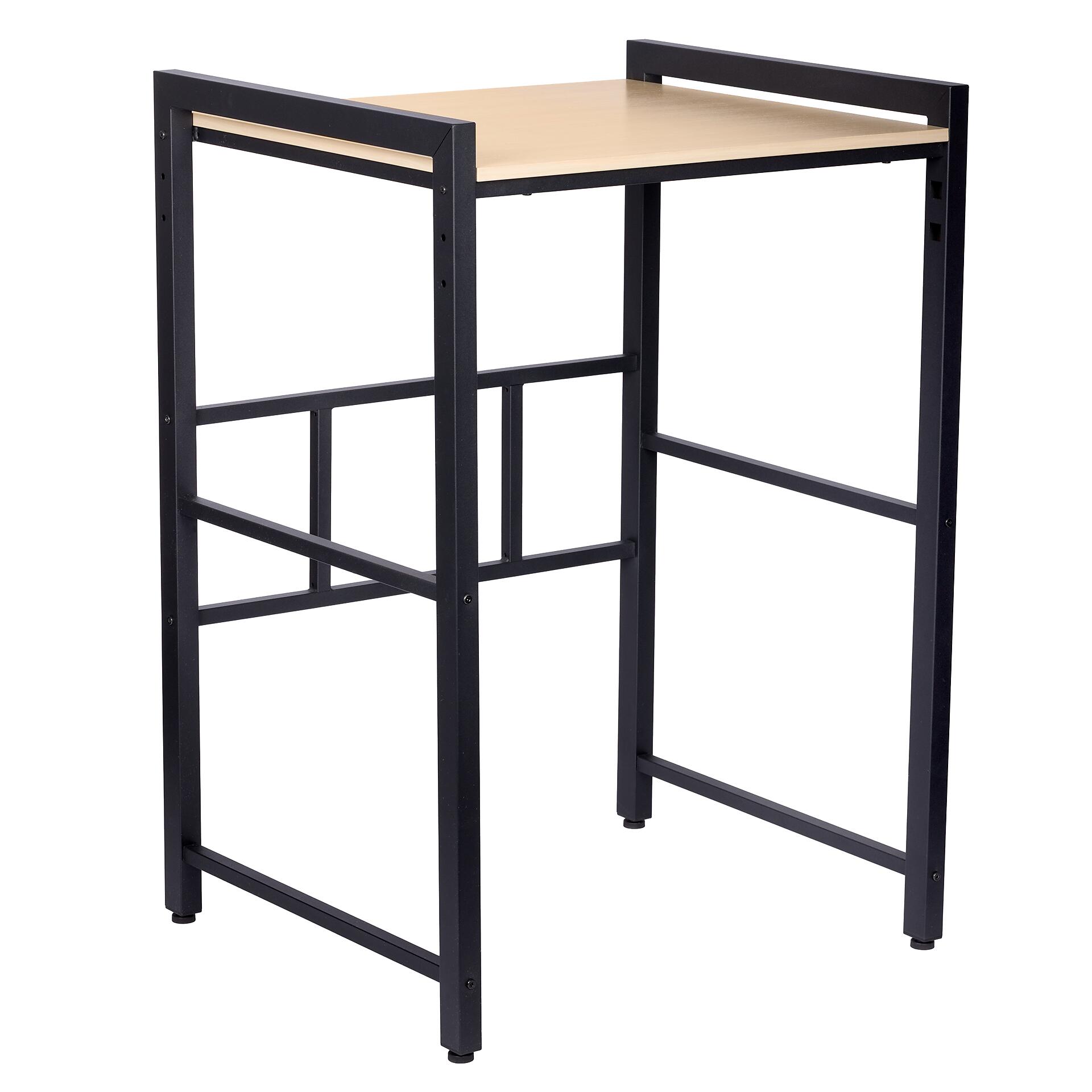 Waschmaschinenregal schwarz Stahl