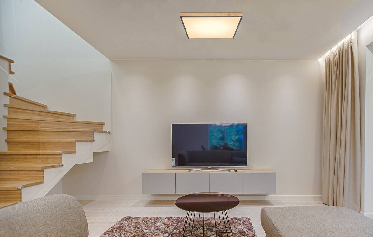 GLOBO LED-Deckenleuchte Graphit Aluminium MDF Acryl B/H/L: ca. 59x6,5x59 cm 1 Brennstellen