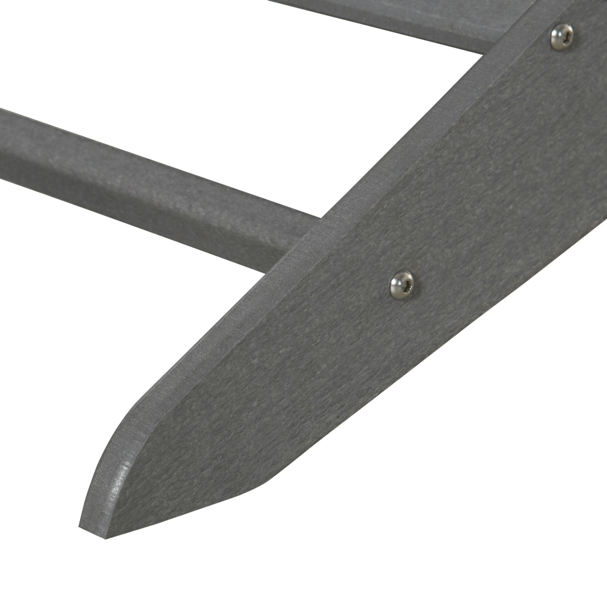 Outsunny Gartenstuhl grau Holzwerkstoff B/H/T: ca. 75x90x87 cm