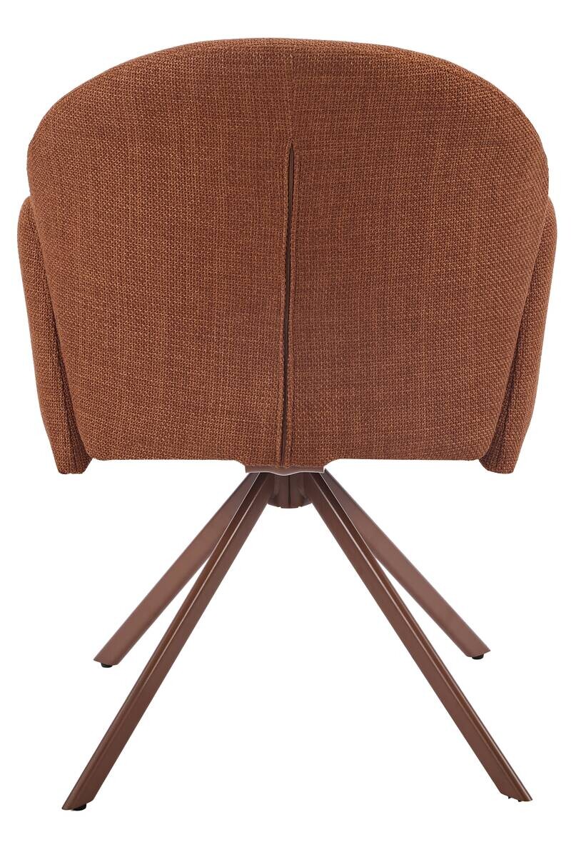 Drehstuhl Holly Kupfer Microfaser Webstoff B/H/T: ca. 57x84x61 cm
