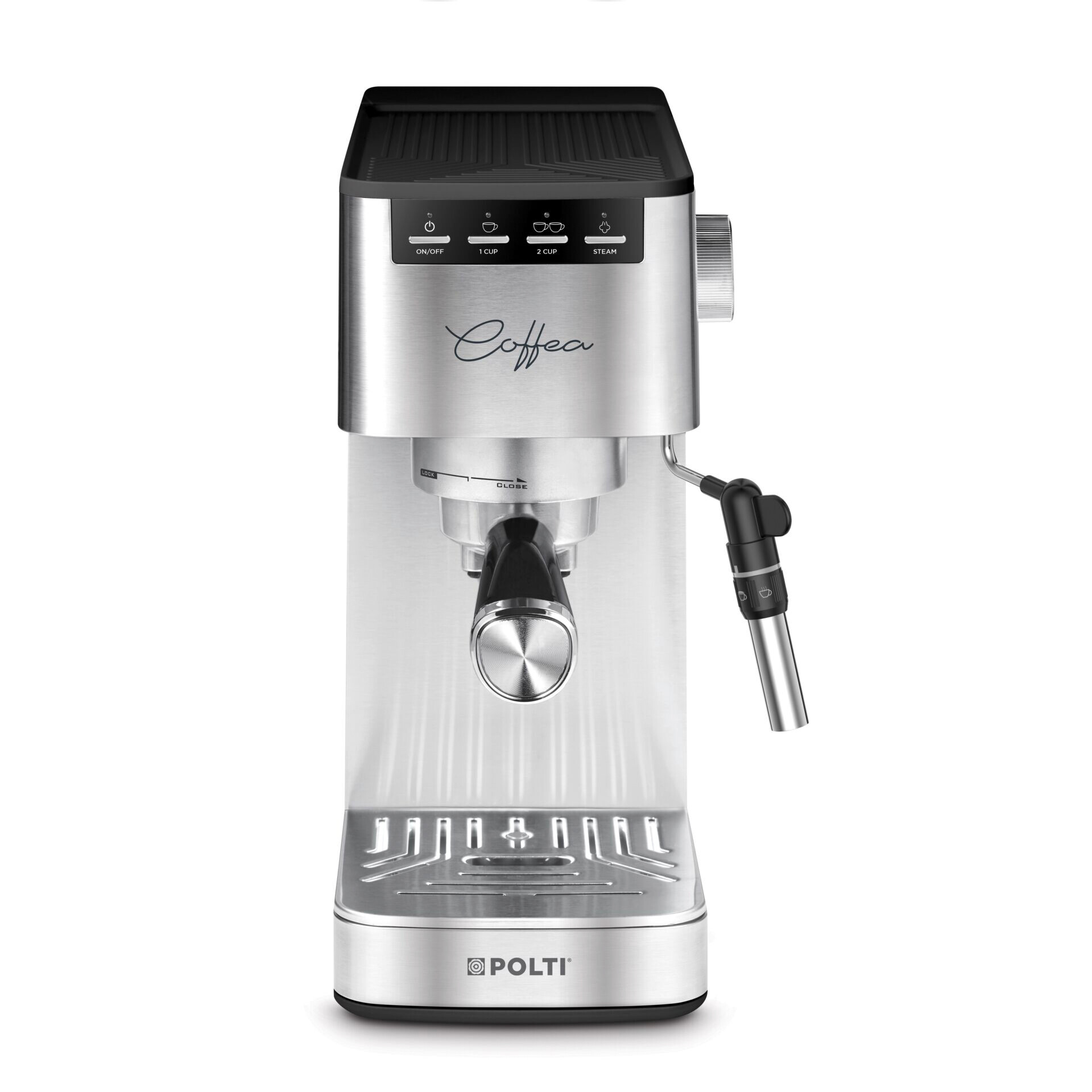 Polti Polti Espresso- und Cappuccinomaschine P10S silber Stahl B/H/T: ca. 13x30,5x30,5 cm