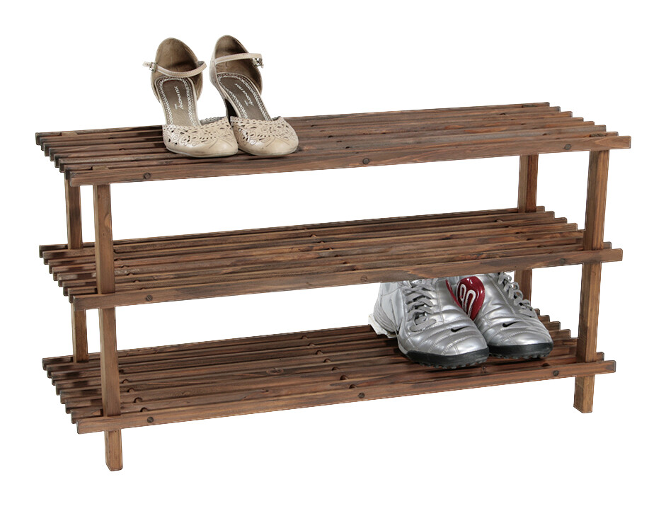 Kesper Schuhregal natur Holz B/H/L: ca. 26x52x54 cm Kesper Schuhregal natur Holz B/H/L: ca. 26x52x54 cm