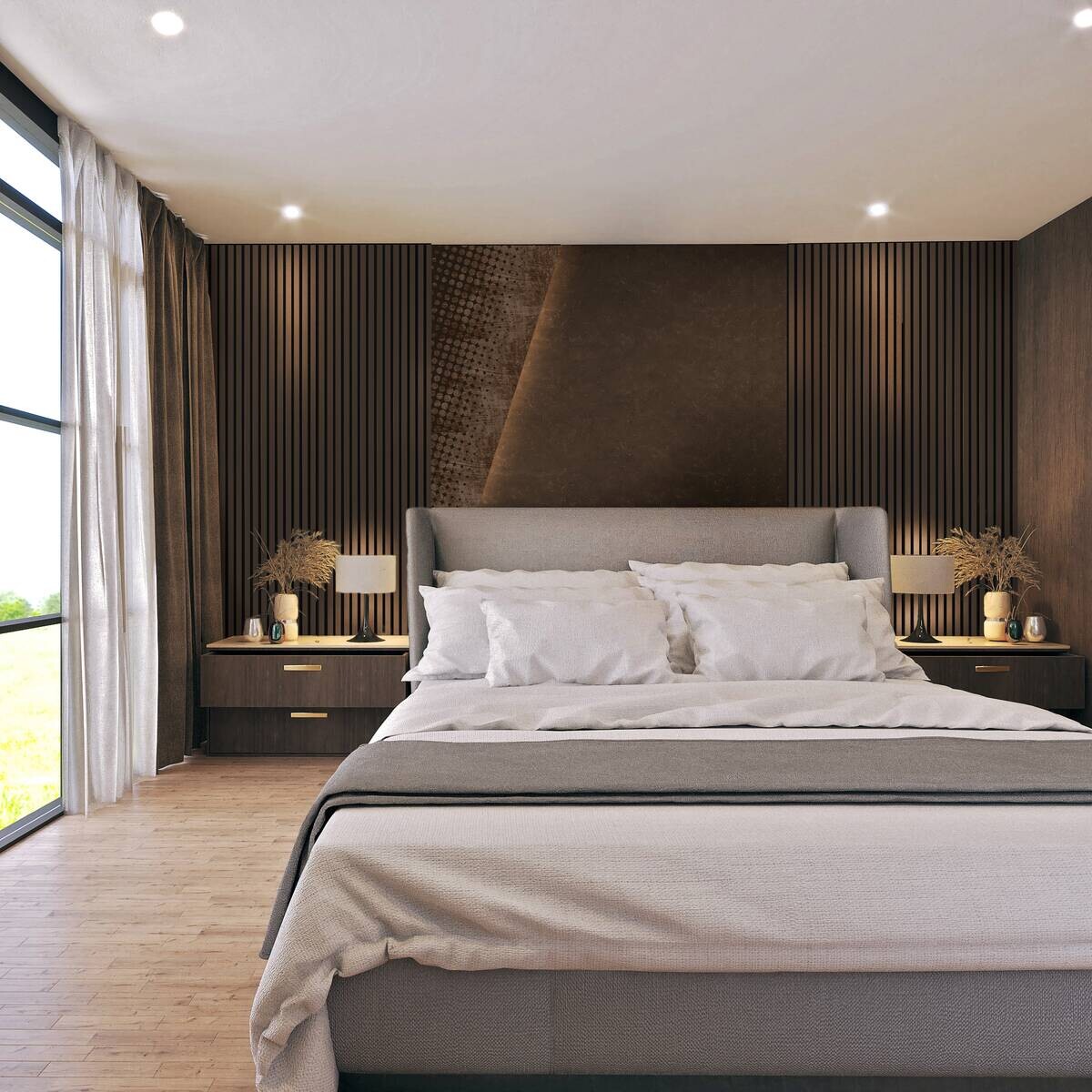 Wand- und Akustikpaneel bronze L/B/H: ca. 240x56,1x1,9 cm pro Stück