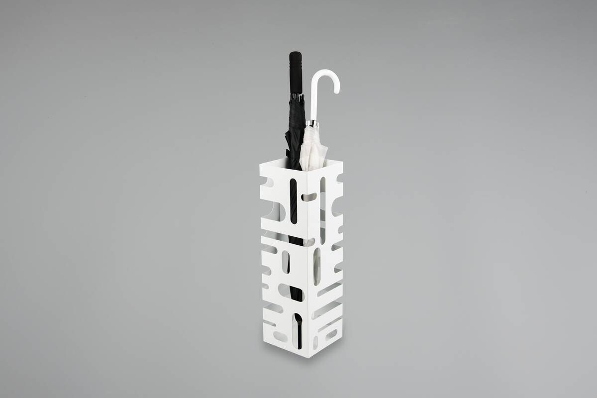 Schirmständer Doris weiß Metall B/H/T: ca. 18x49x16 cm