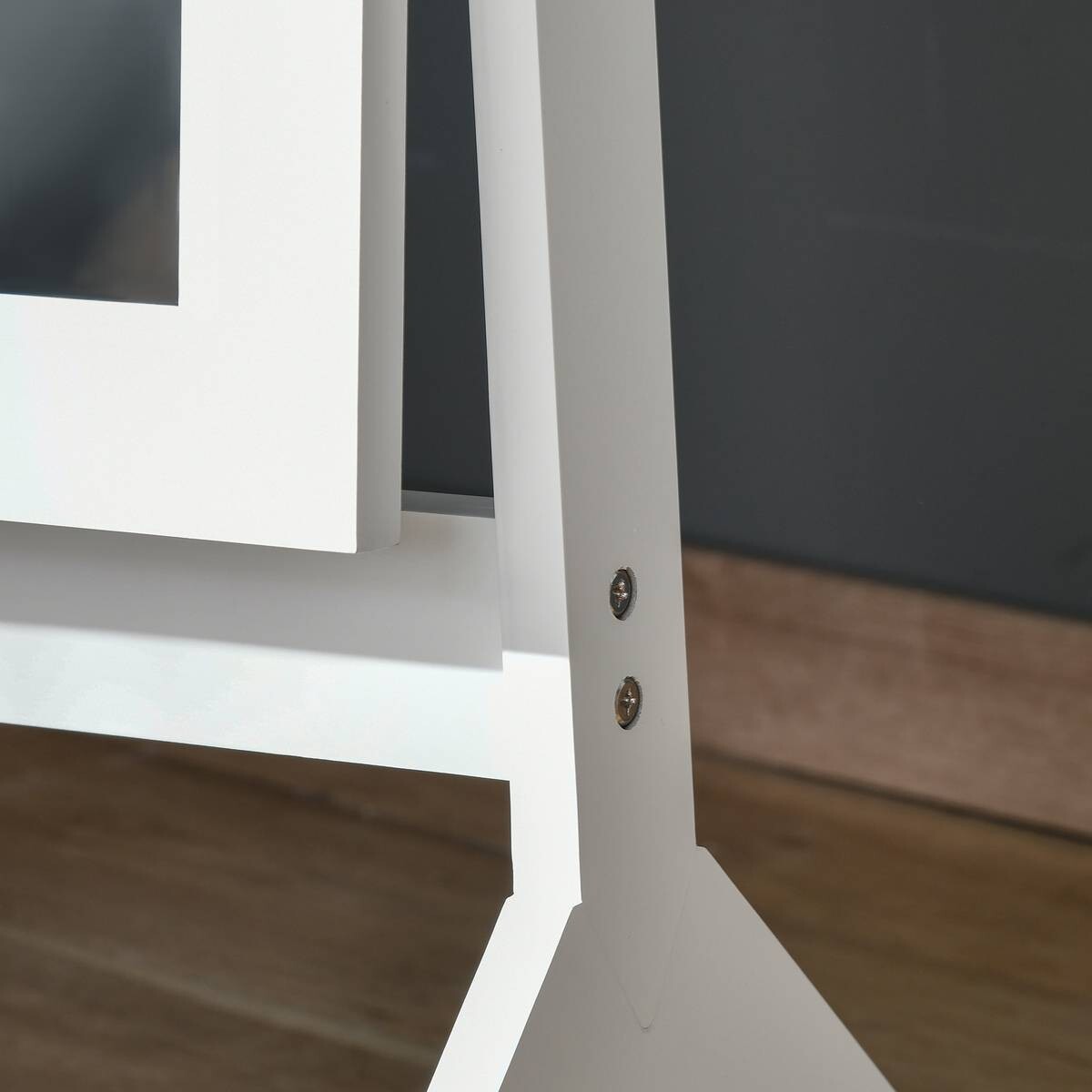 HOMCOM Standspiegel 831-268WT weiß MDF B/H/T: ca. 47x148x46 cm