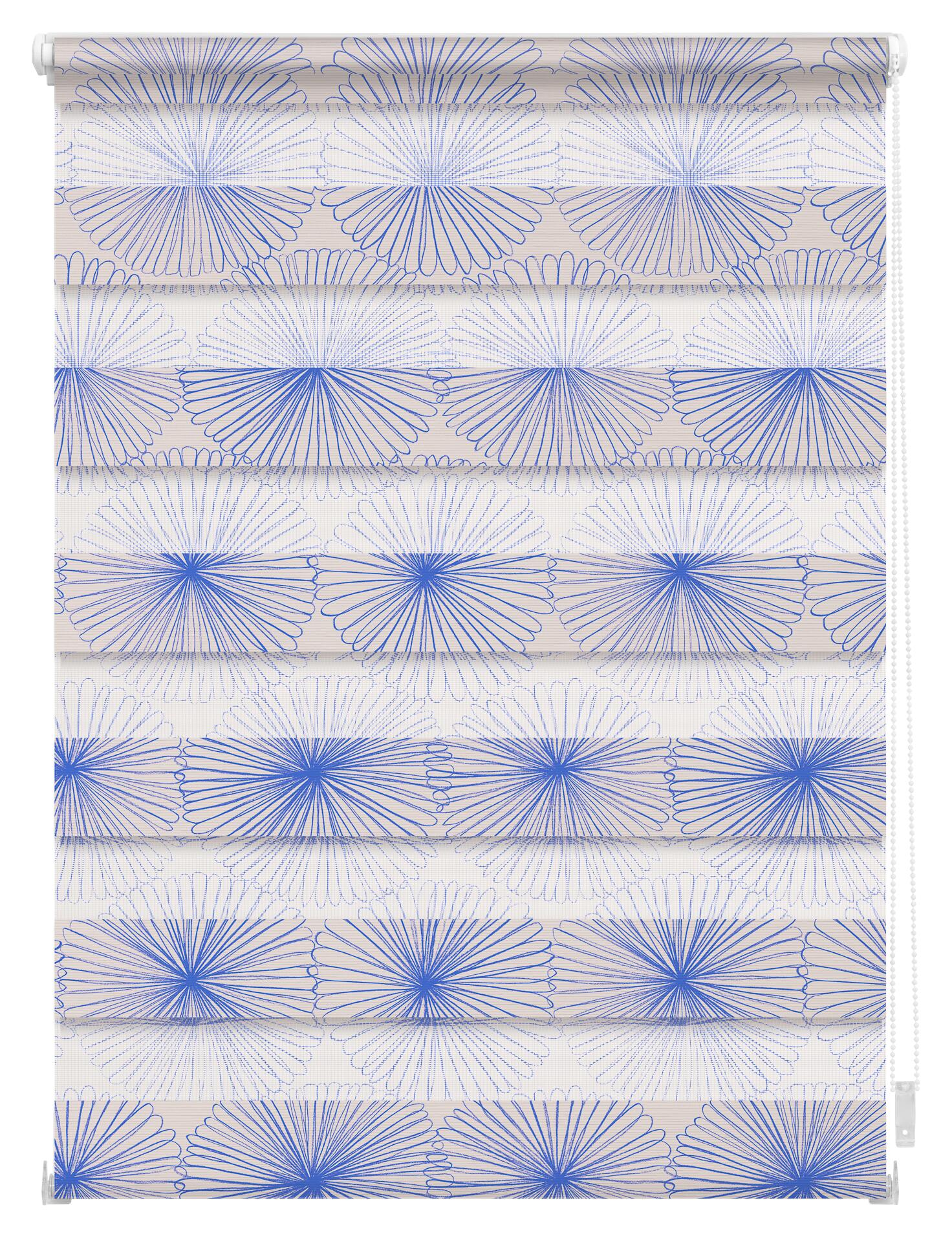 LICHTBLICK Doppelrollo Duo Flower Wheel gelb B/L: ca. 60x150 cm