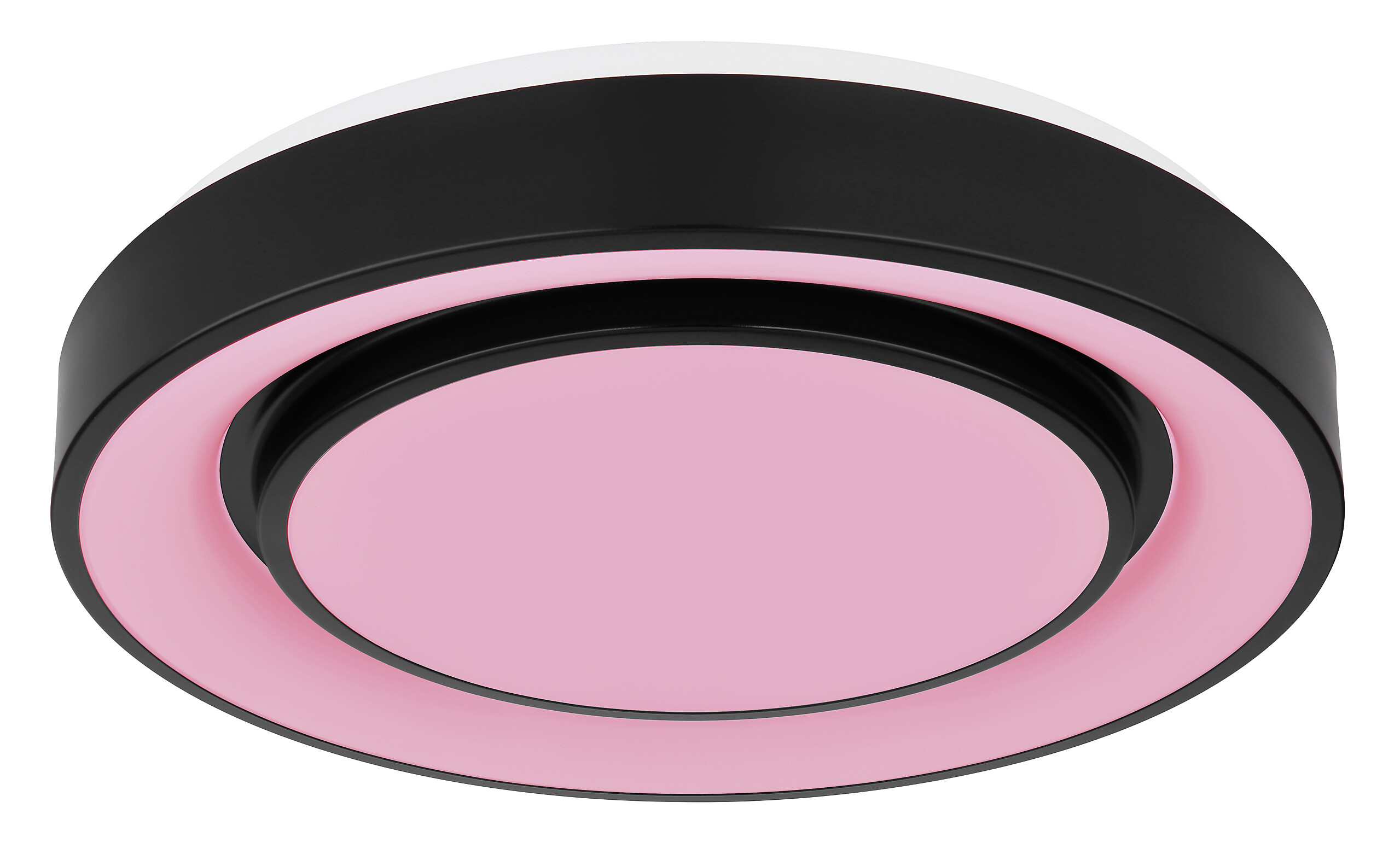 GLOBO Deckenleuchte Sully schwarz Opal Metall Kunststoff H/D: ca. 7,5x38 cm