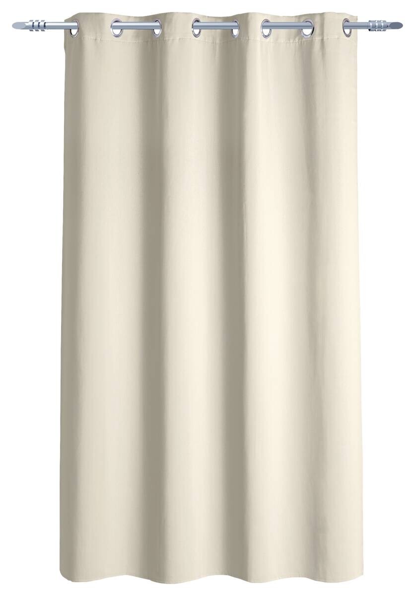 Ösenvorhang Verona wollweiß B/L: ca. 140x175 cm