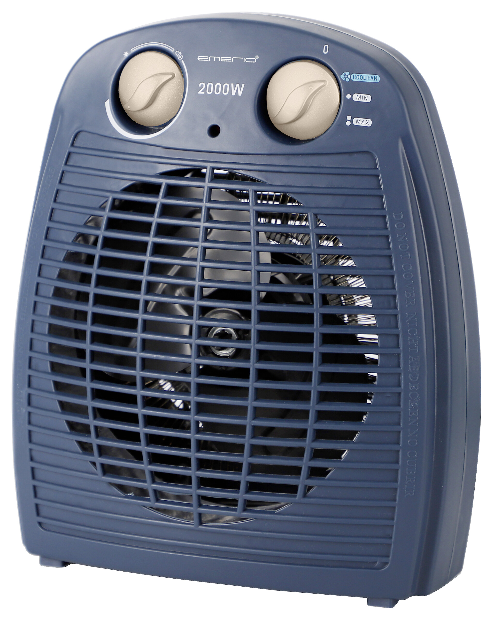 Heizlüfter blau Kunststoff B/H/L: ca. 13,4x26,5x22 cm ca. 2000 W