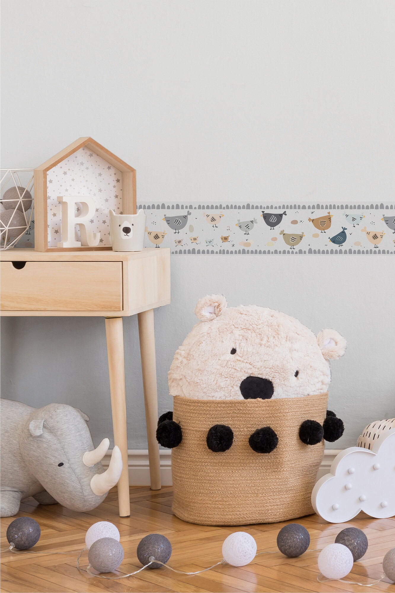 A.S.Creation Bordüre creme weiß B/H/D: ca. 15,5x500x5,7 cm