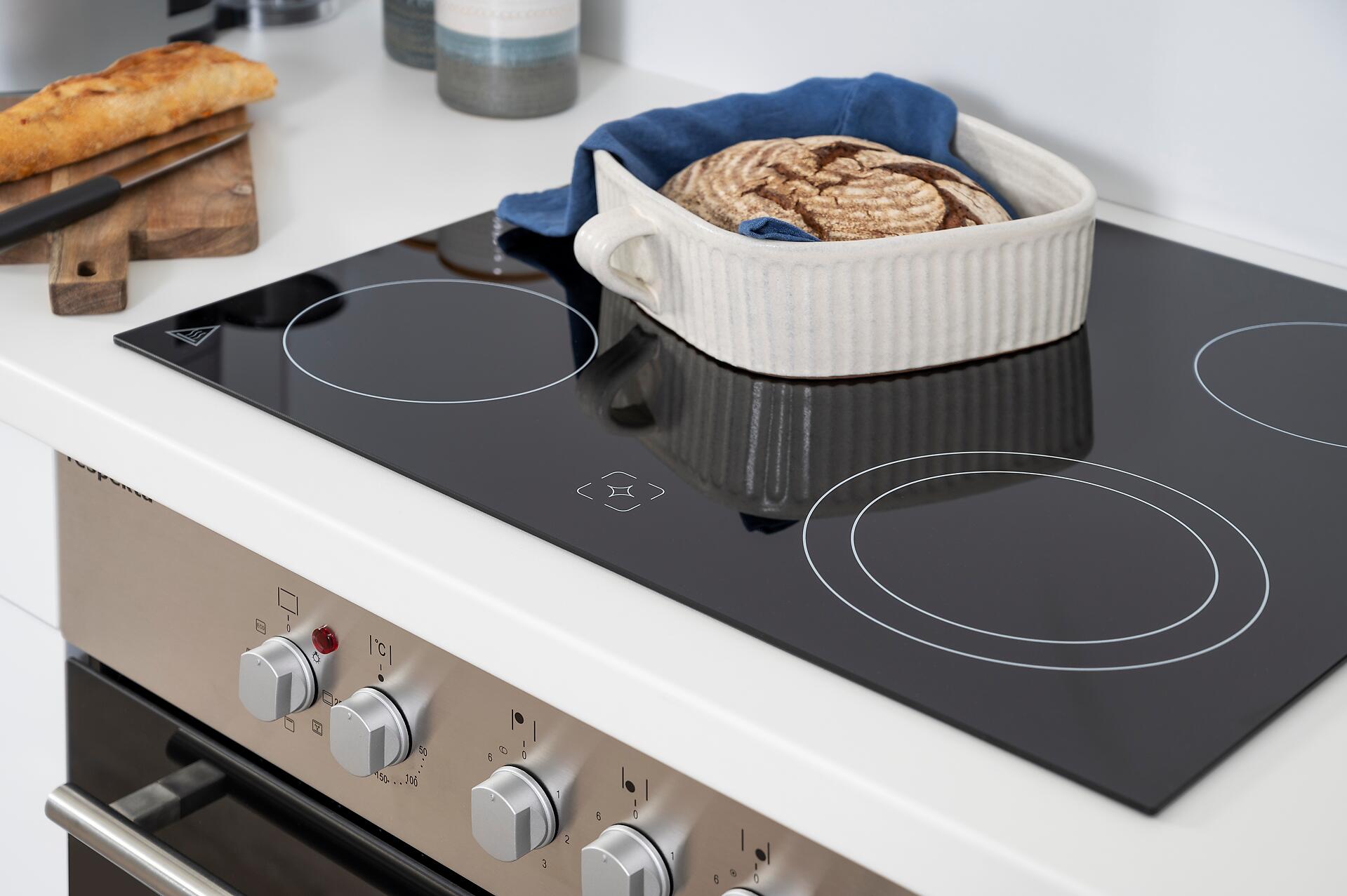 Respekta Küchenblock Amanda grau Hochglanz B/H/T: ca. 240x200x60 cm