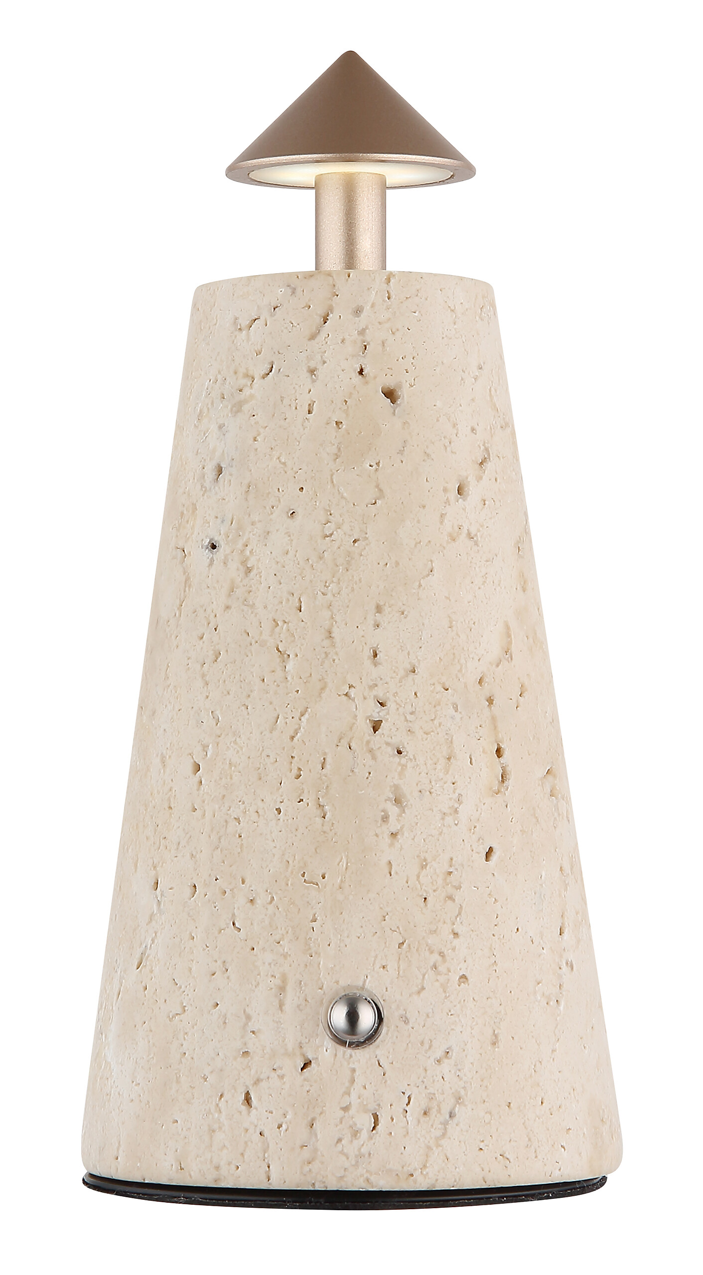 GLOBO LED-Tischleuchte Cappuccino grau schwarz Stein Metall Kunststoff H/D: ca. 19x9 cm 1 Brennstellen