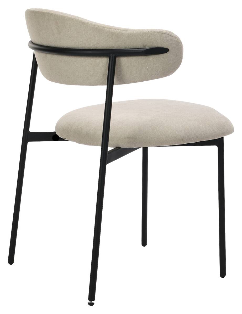 Stuhl JERSEY 2er-Set. taupe Webstoff B/H/T: ca. 58x78x54,5 cm