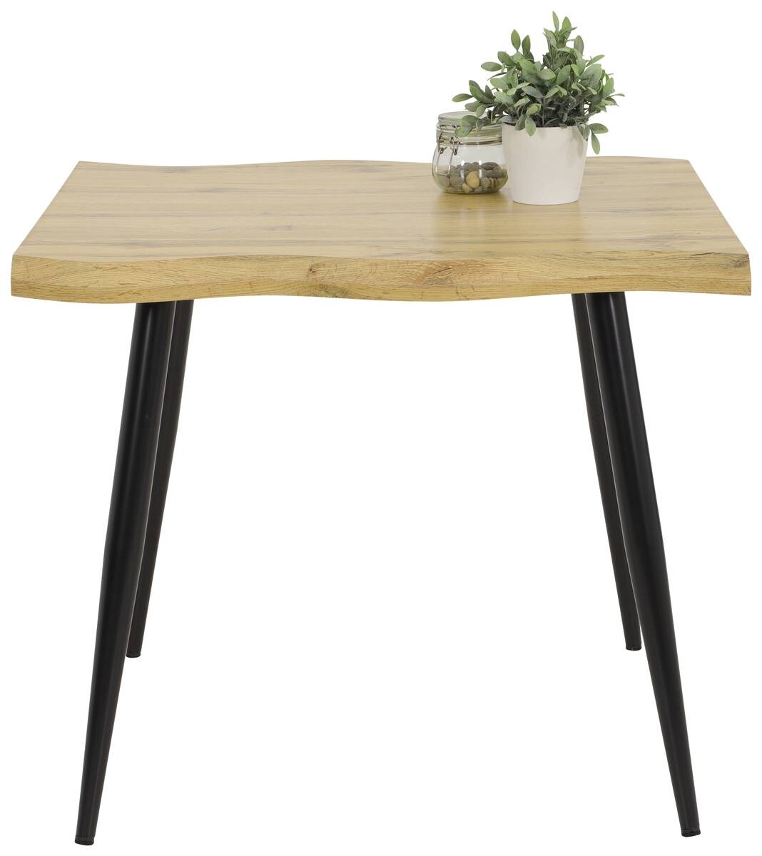 Esstisch Gabi Eiche Wildeiche Nachbildung B/H/T: ca. 90x76x90 cm