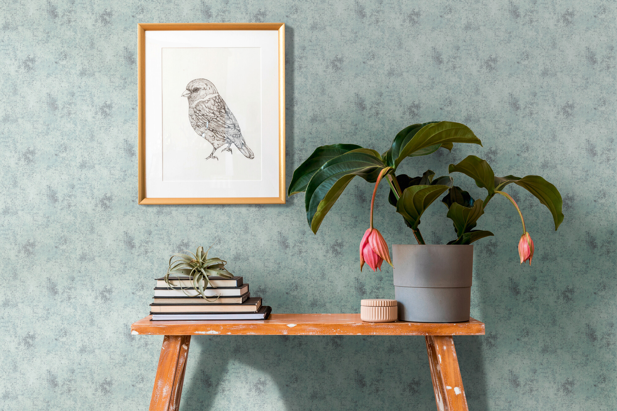 A.S.Creation Vliestapete blau grau silber B/H/D: ca. 53x1005x9,2 cm