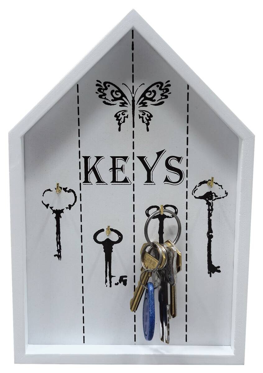 Schlüsselkasten Eva weiß B/H/T: ca. 16x24x2 cm