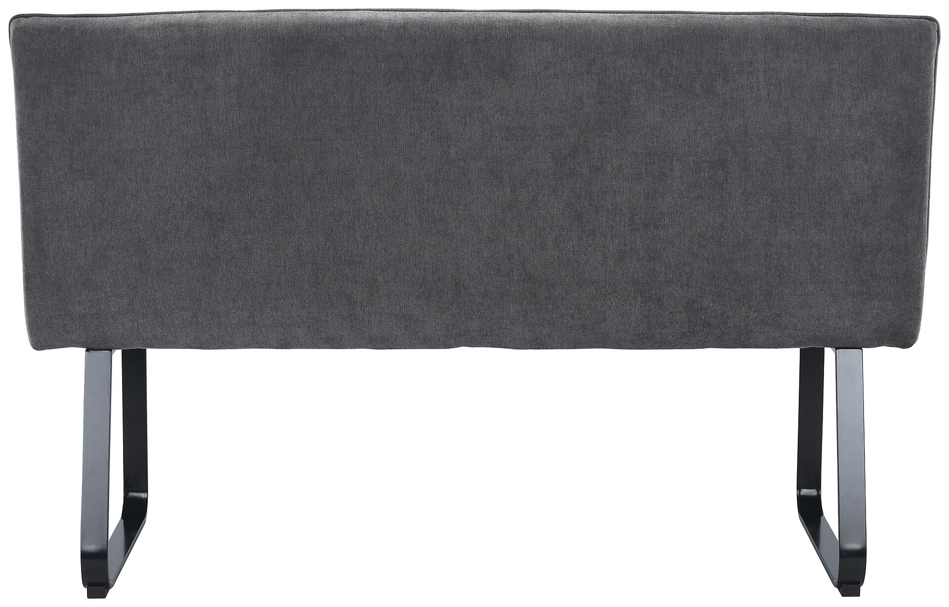 Bank TALEA dunkelgrau schwarz B/H/T: ca. 140x92x59 cm