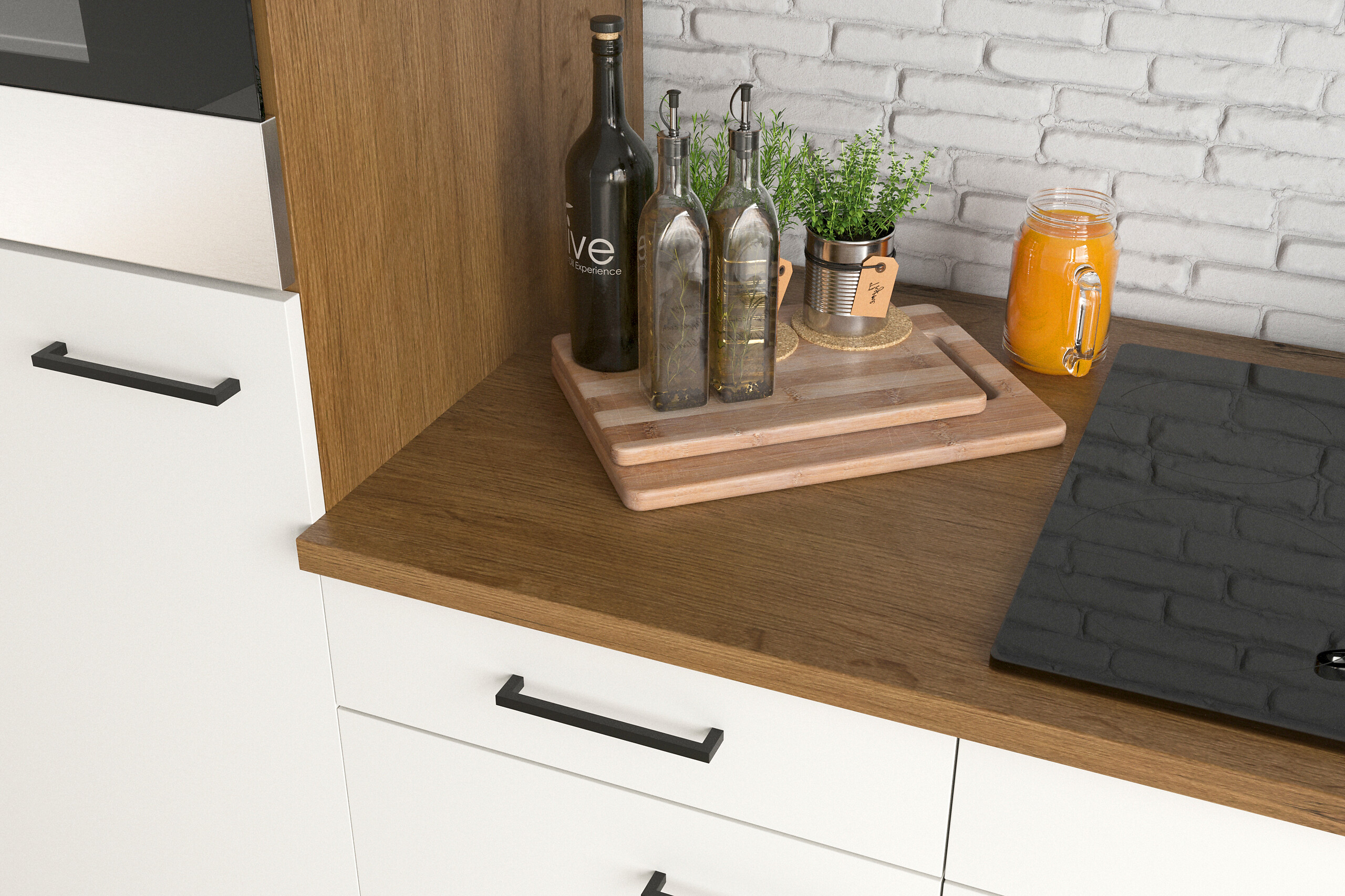 Küchenblock Avila Magnolie matt B/H/T: ca. 280x234x60 cm Küchenblock Avila Magnolie matt B/H/T: ca. 280x234x60 cm