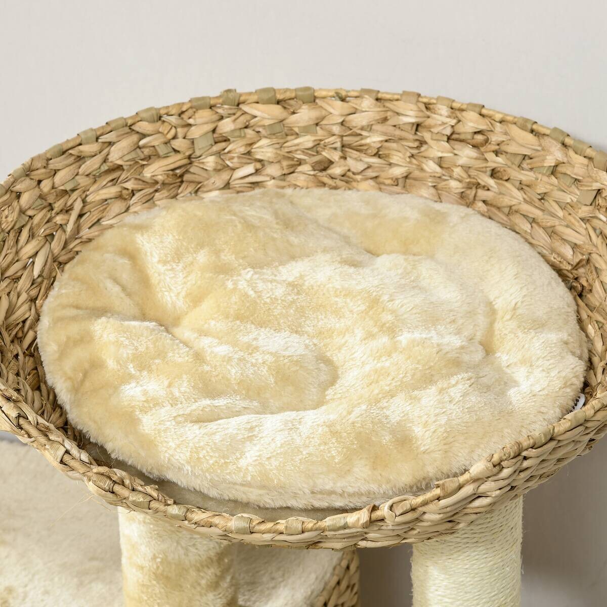 PawHut Kratzbaum beige Sisal B/H/L: ca. 40x98x60 cm