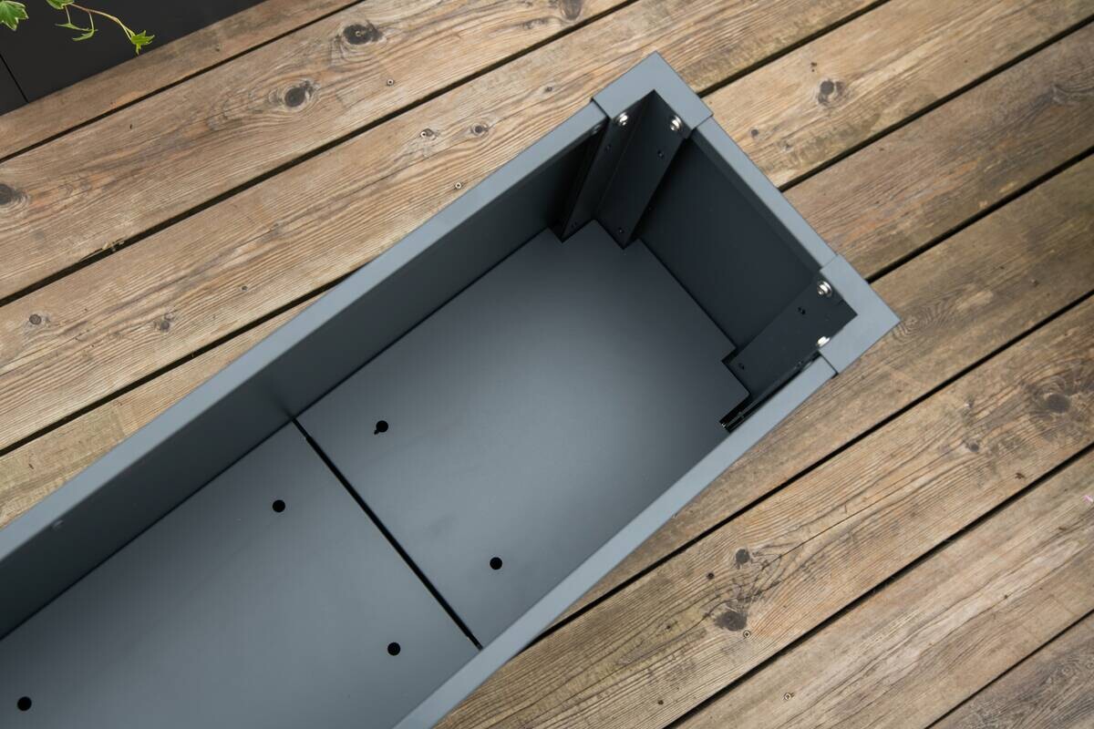 Westmann Pflanzkasten Talus anthrazit Metall B/H/T: ca. 100x77x25 cm