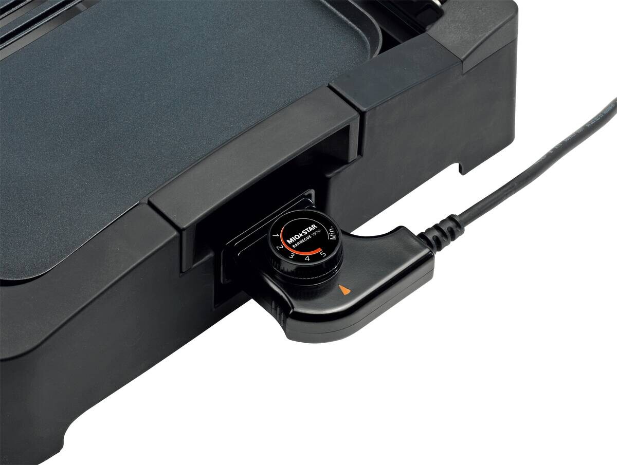 POCOline Grill schwarz Glas Metall Kunststoff B/H/L: ca. 34,5x9,5x50 cm