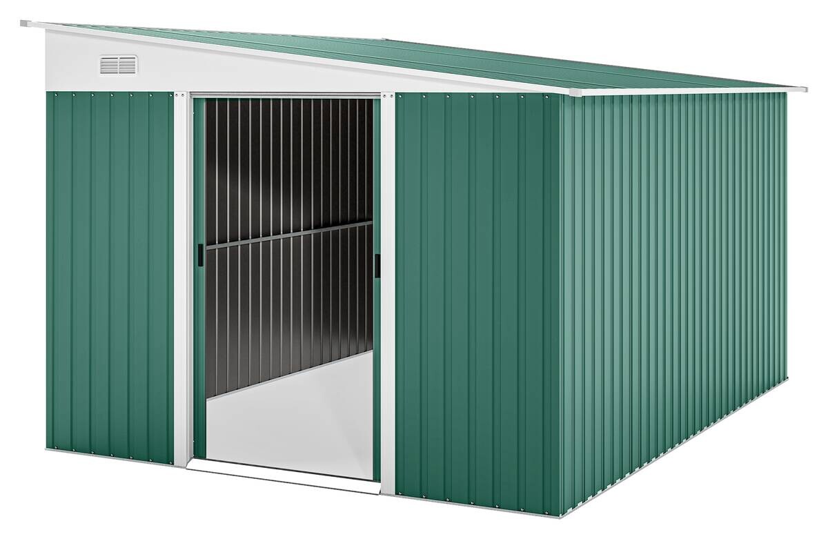 Outsunny Gerätehaus grün B/H/L: ca. 280x201x345 cm