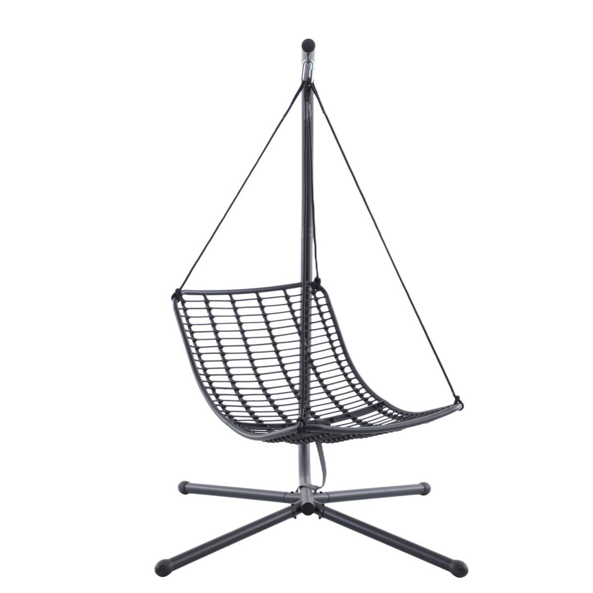 POCOline Hängesessel dunkelgrau Stahl