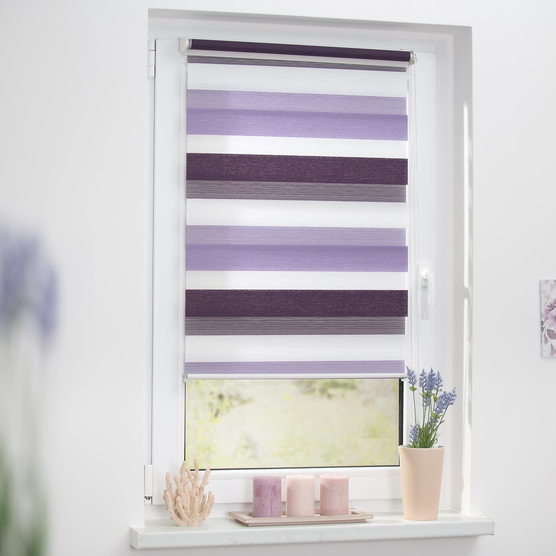 LICHTBLICK Doppelrollo Duo lila B/L: ca. 45x150 cm