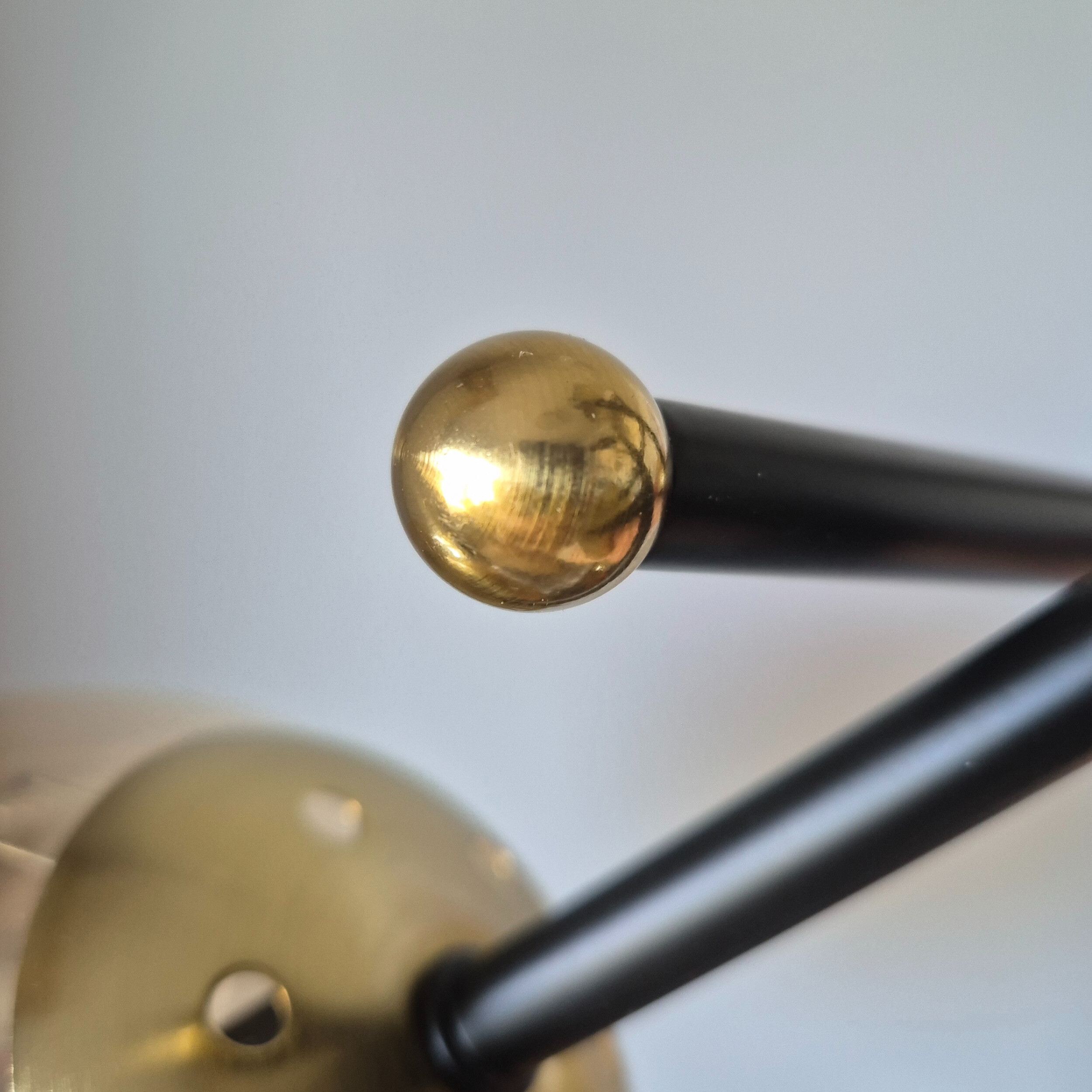 Lamkur Aufbauleuchte Malena gold schwarz Stahl Glas B/H/L: ca. 64x20x64 cm E14 6 Brennstellen